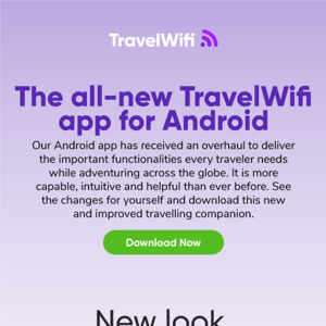 Download the NEW TravelWifi App