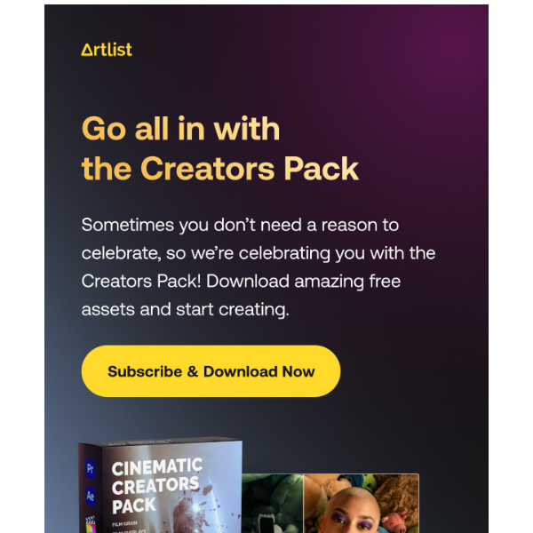 Artlist.io, act fast and claim your free gift