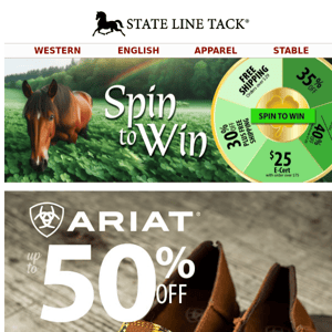 It's Your Lucky Day—Spin to Win up to 40% Off Your Order!