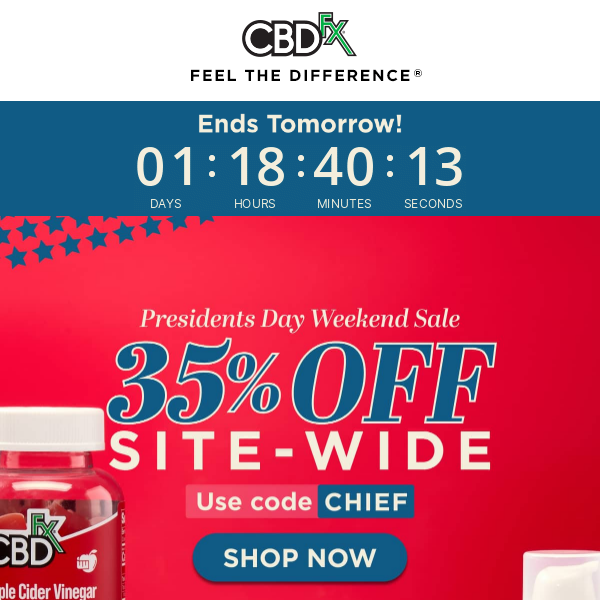 35% OFF Presidents Day Sale ends tomorrow! ⏰