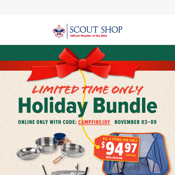 🎁 Bundle and Save on Outdoor Gear 🏕 Get Ready for the Holidays!