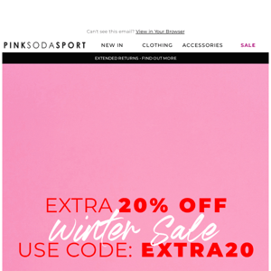 It's time to treat yourself to an extra 20% off sale