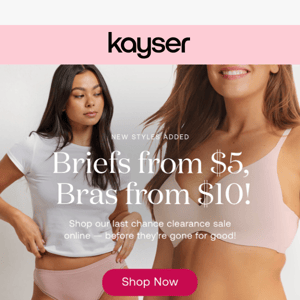 A sale you don't want to miss! 💥 - Kayser Lingerie