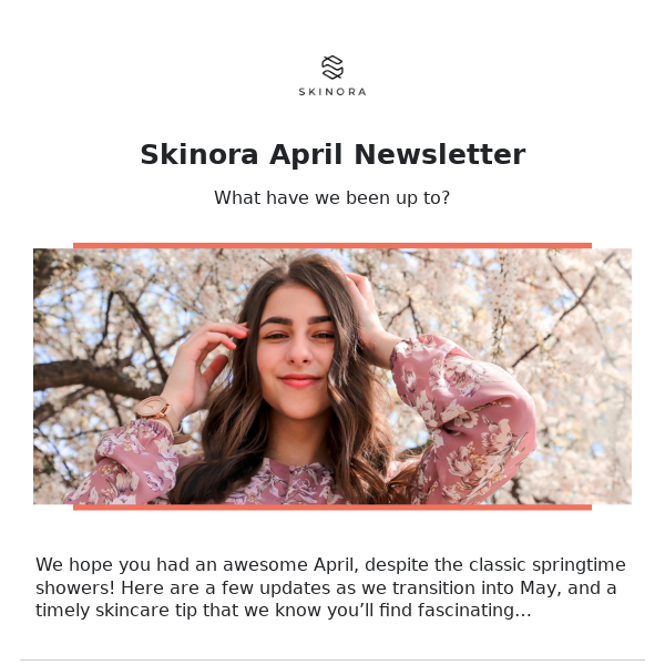 April at Skinora - what have we been up to?