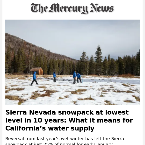 Snow makers rescue big Sierra resorts as drought bakes smaller ones – The  Mercury News