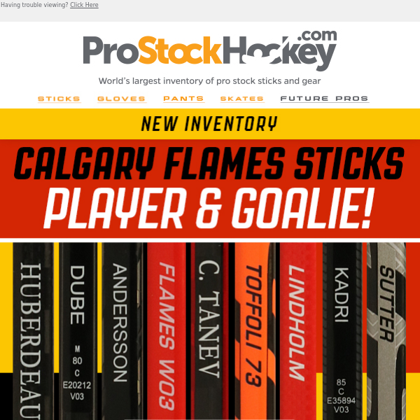New Calgary 🔥 Pro Sticks – Player & Goalie!