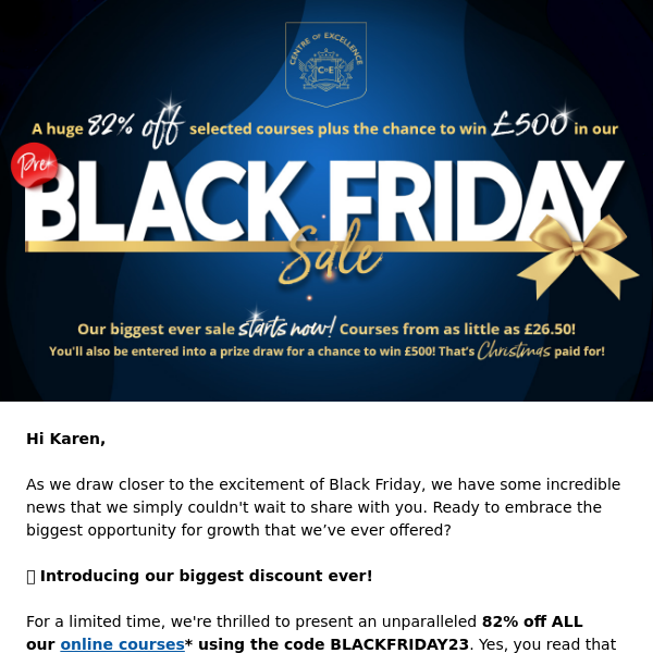 This Black Friday, we're going BIG – 82% BIG! 🎉