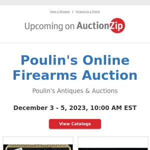 Poulin's Online Firearms Auction