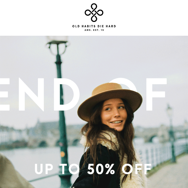 SALE TIME — Up to 50% off selected hats*