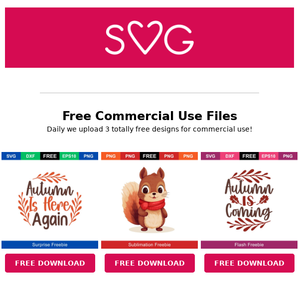🍂🐿 Fall is in the air, and so are these free SVG files 😍