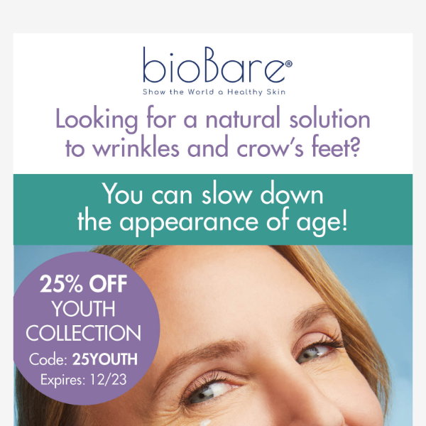 Want a natural solution for wrinkles and crow's feet?