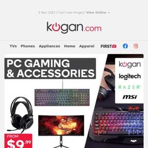 PC Gaming Accessories from $9.99 - Only While Stocks Last!