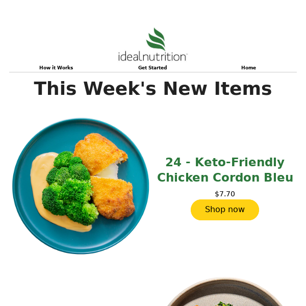 New Week, New Menu: Falafel to Cordon Bleu, Click & See What's New!