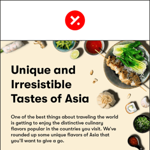 Get 12% off unique tastes of Asia.