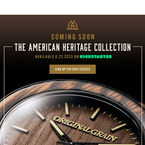 Watches built in the USA are coming