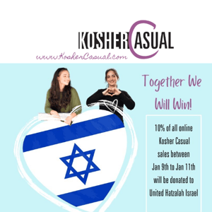 🇮🇱 🧡10% Of Every Purchase Donated to United Hatzelah Israel