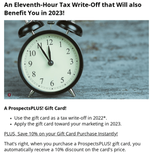 Here's a LAST MINUTE 2022 tax season write off...💸