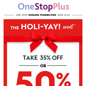 Up to 50% OFF this season’s top styles ends TODAY!