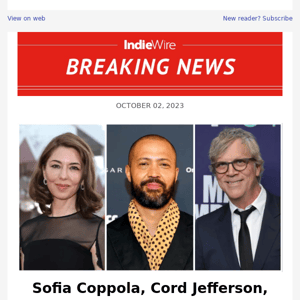 Sofia Coppola, Cord Jefferson, Todd Haynes Round Out 2023 Middleburg Film  Festival Honorees