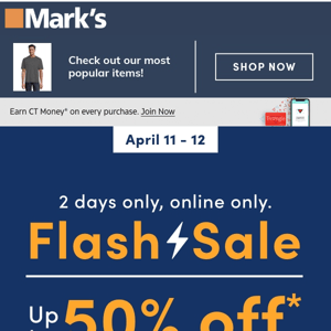 Flash Sale Up To 50% Off