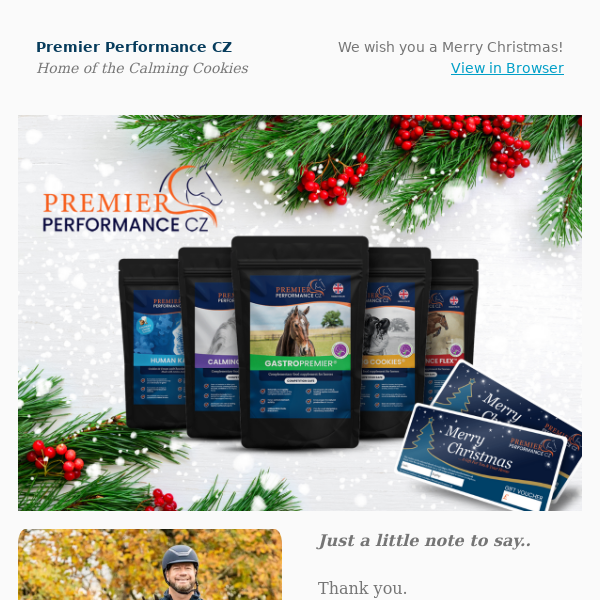 Premier Performance 🐴 - Wishing you a wonderful Christmas