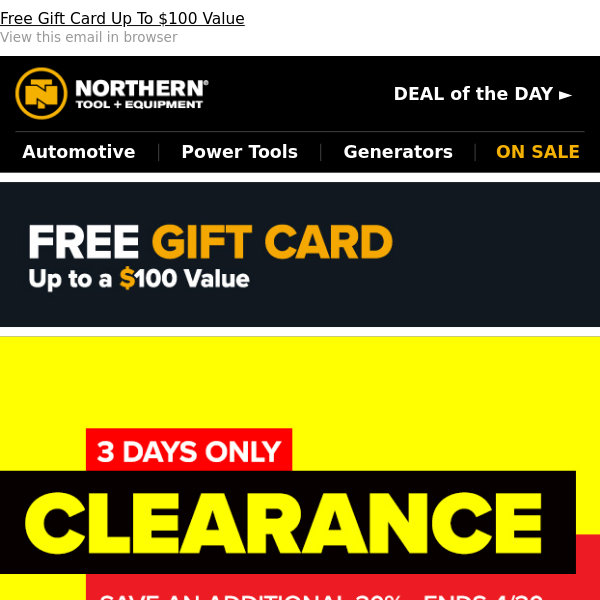 Clearance Event: Save Up To 50%