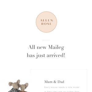 👑 All new Maileg has arrived! 👑🐭