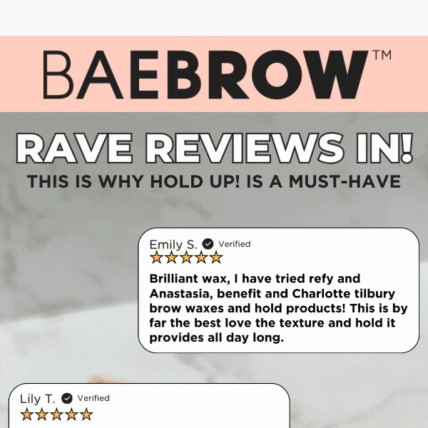 See Why Everyone Loves HOLD UP Brow Wax 👀