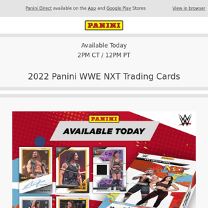 💥  2022 Panini WWE NXT Trading Cards- Available Today