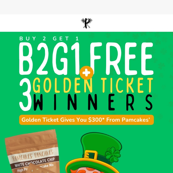 🎁B2G1 Free + 3 Golden Tickets