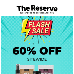 60%OFF everything! Time to save BIG ⏰ 🔥