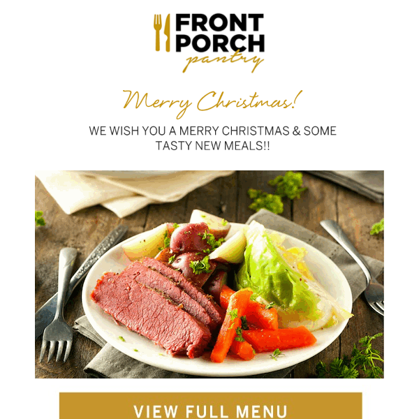 We Wish You A Merry Christmas & Some Tasty NEW Meals!!