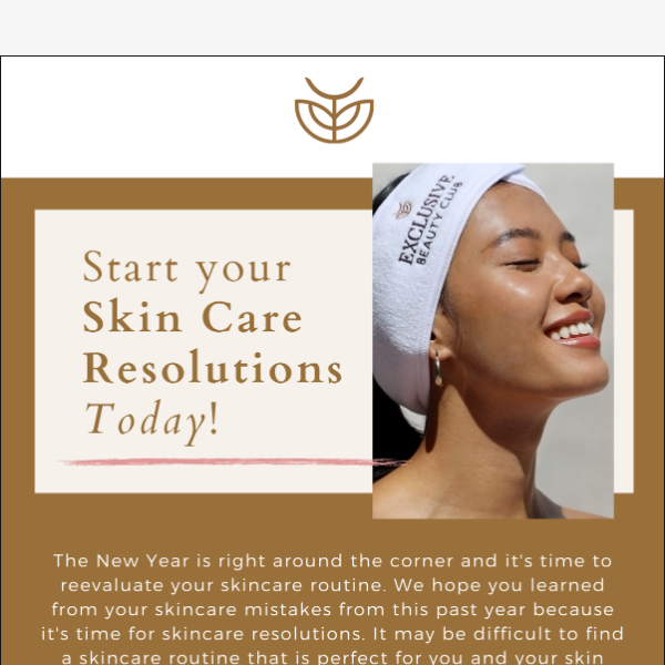 Start your Skin Care Resolutions Today ☀️