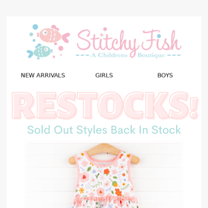 Restocked! Shop Spring's Bestsellers!