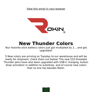 These New Thunder Colors are Impressive! Shipping Tomorrow!