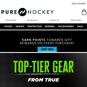 Pure Hockey! Transform Your Game! Shop Top-Tier Gear From TRUE!