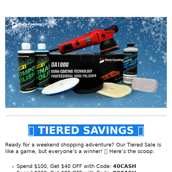 SUPER SAVINGS STARTS NOW!!!! - Dura Coating