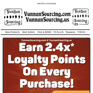 😁 Loyalty Points 2.4x Multiplier Sale!