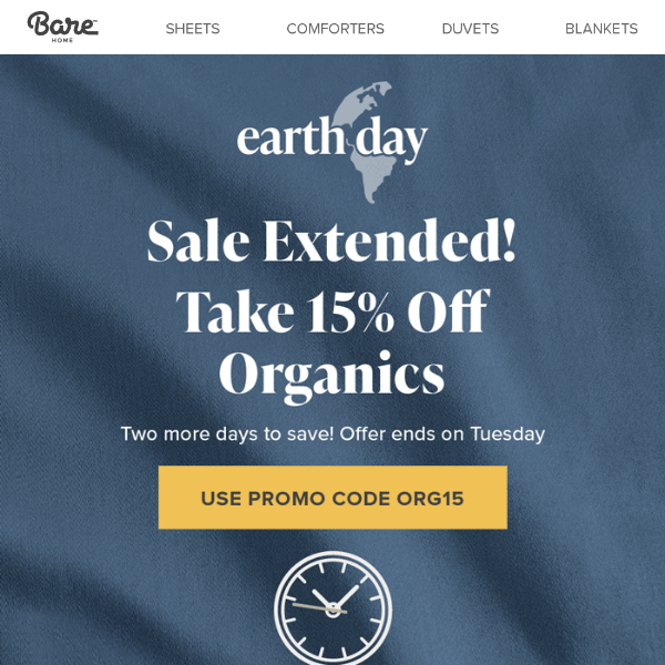 EXTENDED: Earth Day Organics Sale