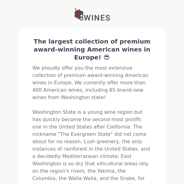 U.S. Wines - Washington, California, New Arrivals🍷