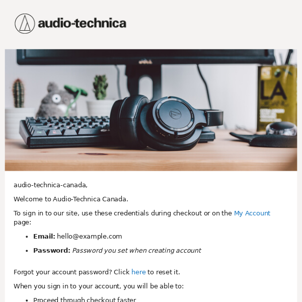 Welcome to Audio-Technica Canada