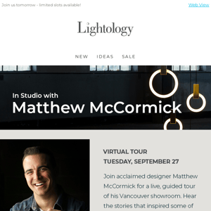 RSVP: Virtual Tour with Matthew McCormick