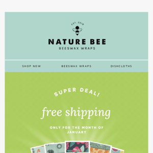 FREE Shipping January Is Almost Over!