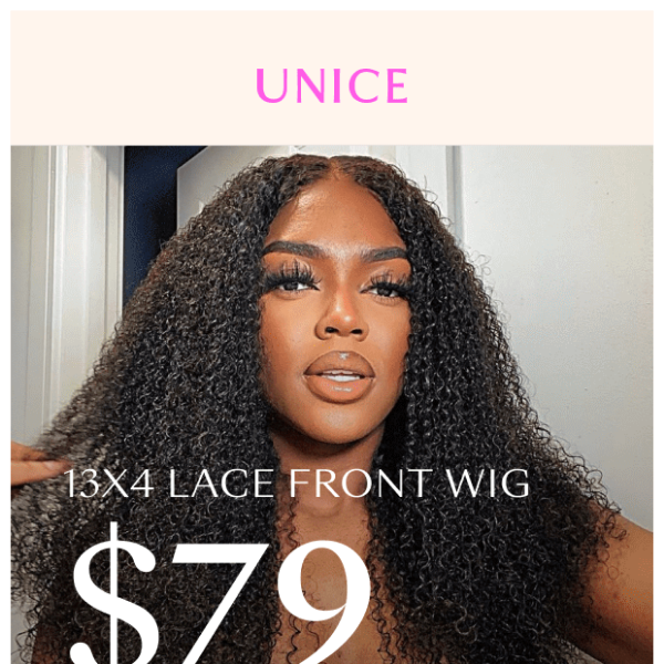 13x4 Lace front wigs starting at $79 - get yours now!