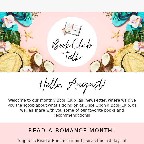 August Book Club Talk 🏖️