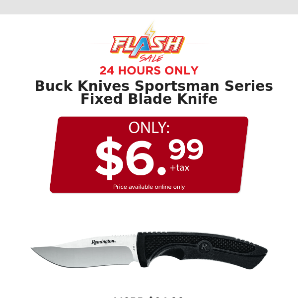 🔥  24 HOURS ONLY | BUCK KNIVES FIXED BLADE | FLASH SALE