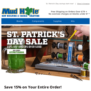St. Patrick's Day Savings Start Now!