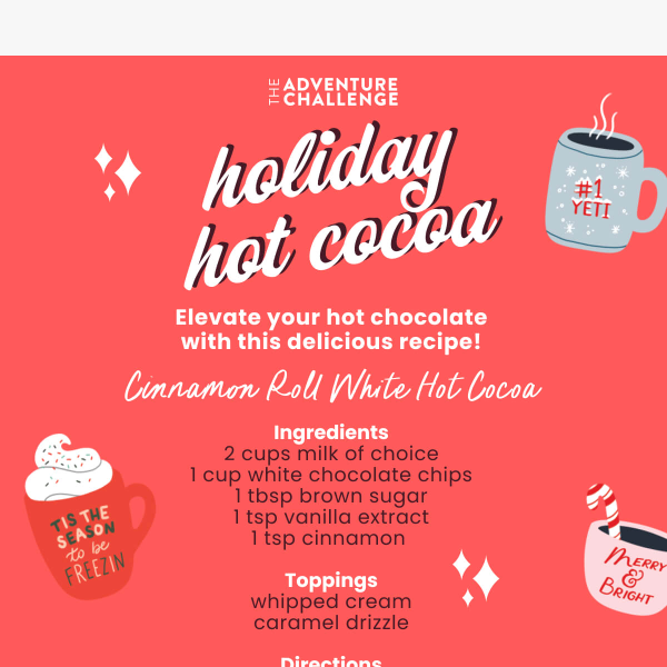 Our FAVORITE hot cocoa recipe! ☕️