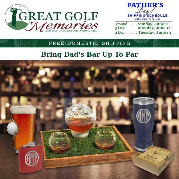 Golf Themed Barware: An Easy Father's Day Win