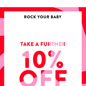 Take a further 10% off our 40% off sale